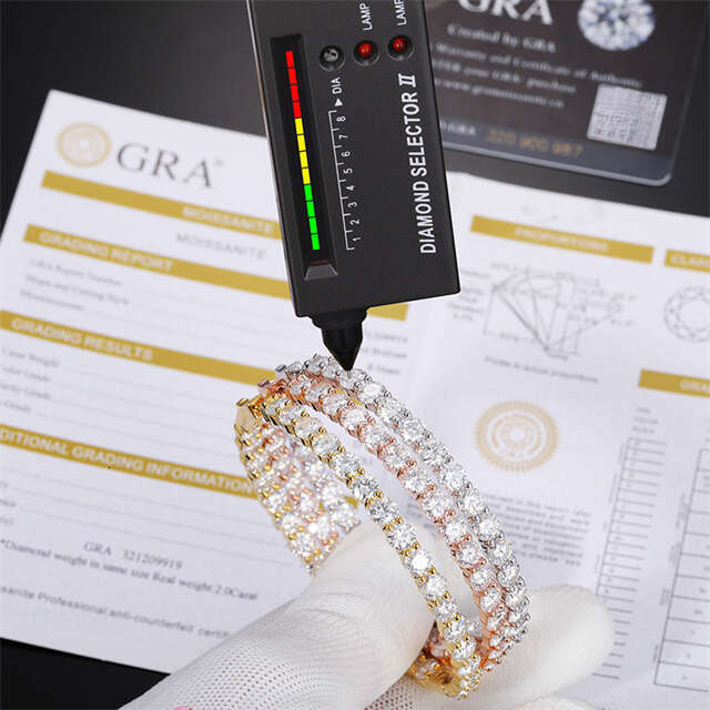 Big Hoop Women Sterling Sier Rose Gold 0.5ct Large Circle Moissanite Dia Earrings for Girl Men