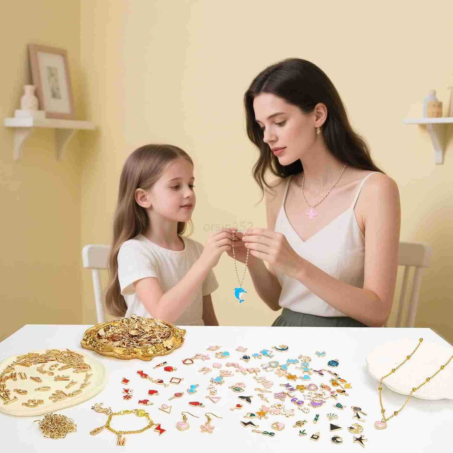 3 Types 302 Pcs Charms for Jewelry Making with Jump Rings Bulk Enamel KC Letter Charm for DIY Necklace Earring Craft SuppliesW250911