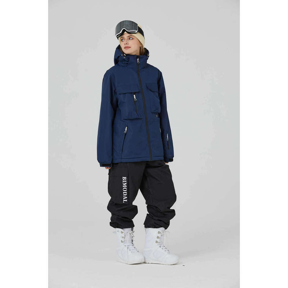 Men's And Women's Snowboard Double Board Loose Warm Ski Suit