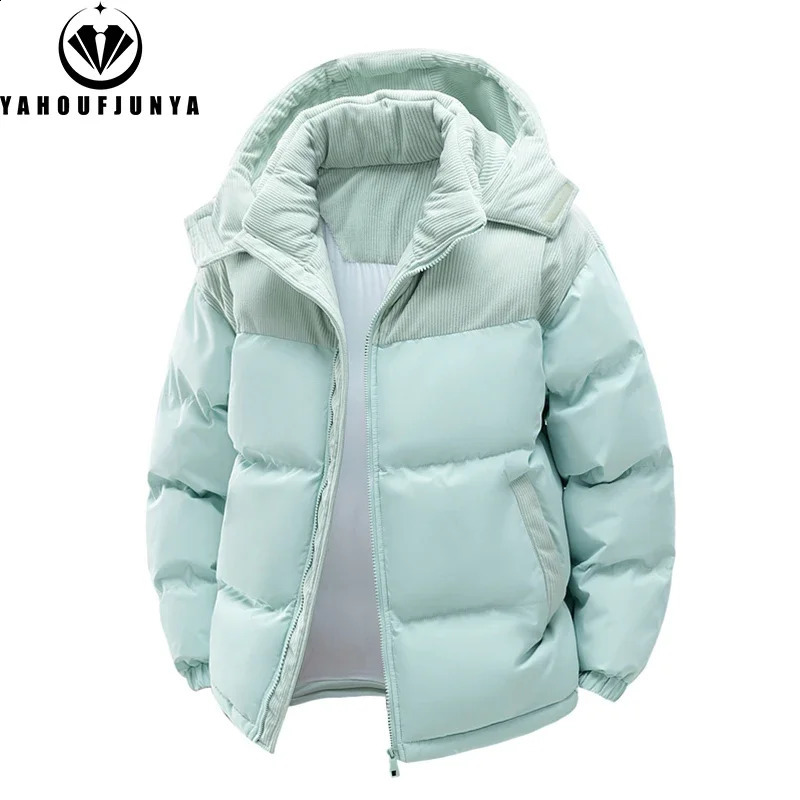 Autumn Winter Men Outdoor Removable Hooded Windbreak Jacket Coats Warm Outwear Casual Fashion Solid Parkas Male Tops 250911