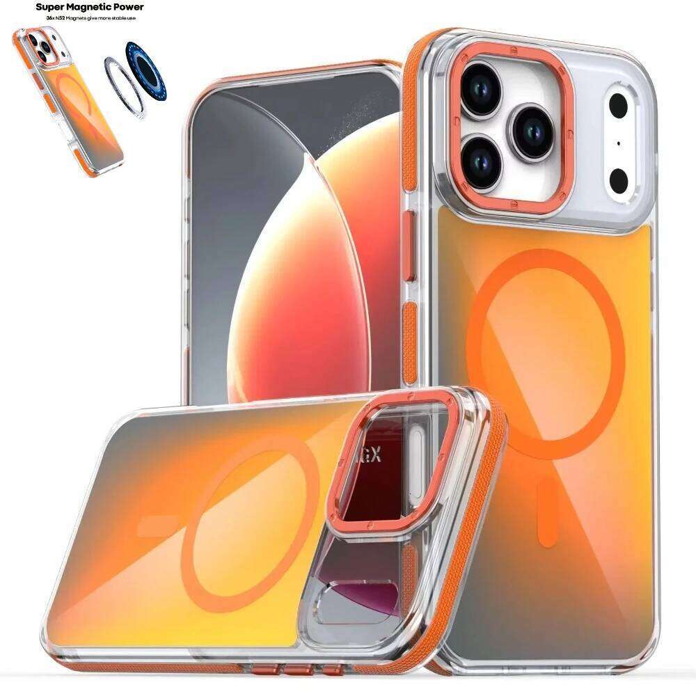 Quality Metal Lens Magsafe Phone Case for iPhone 17 Air 16 Pro Max 16E 15Plus 14 13 12 11 Wireless Charge Discolour Cover