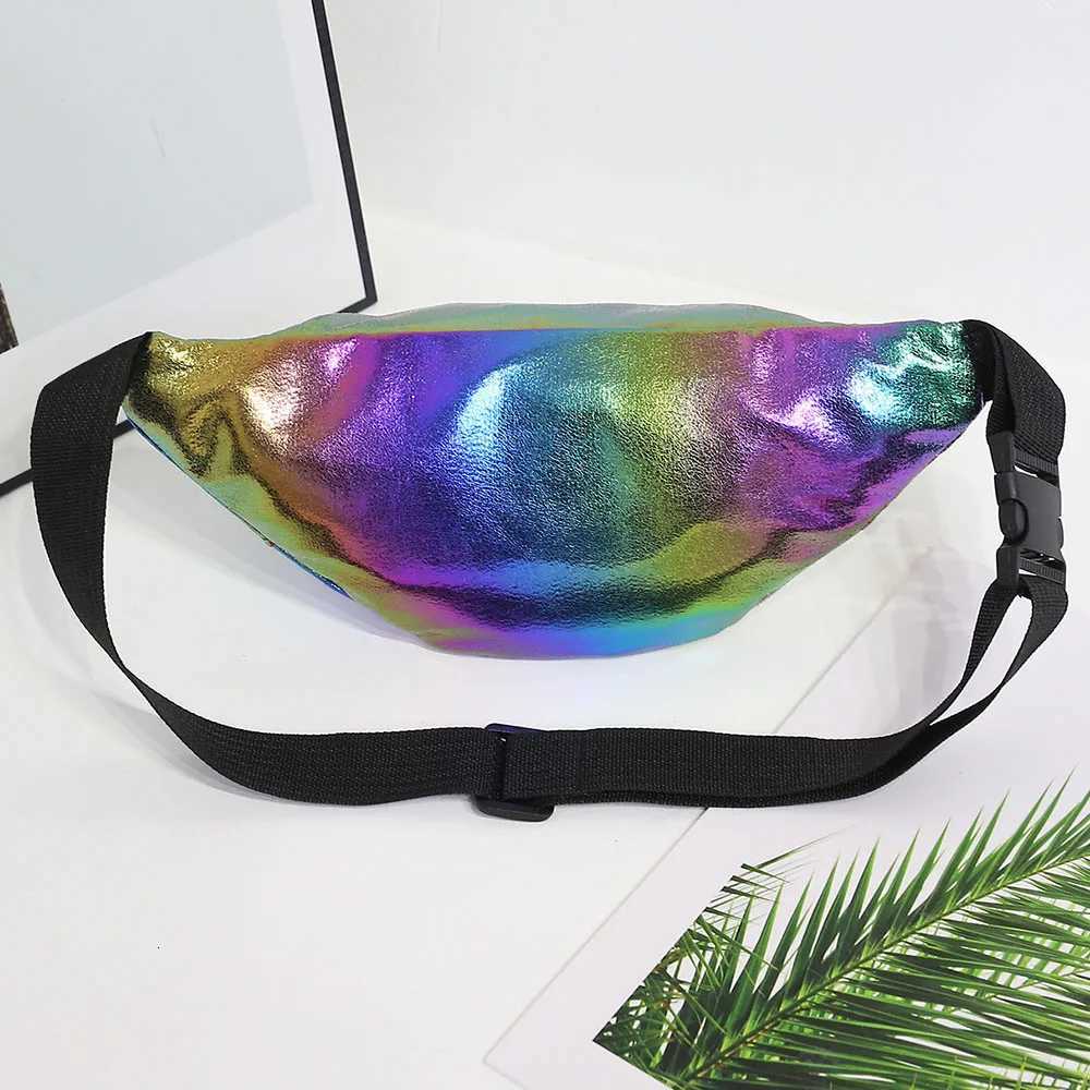 Holographic Fanny Pack womens waist bags mens outdoor sports chest bag colorful laser crossbody mobile phone bags Z250911