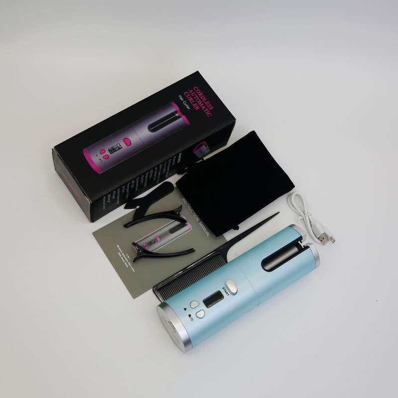 Mini Usb Rechargeable Curling Iron Wireless Electric Automatic Hair Curler