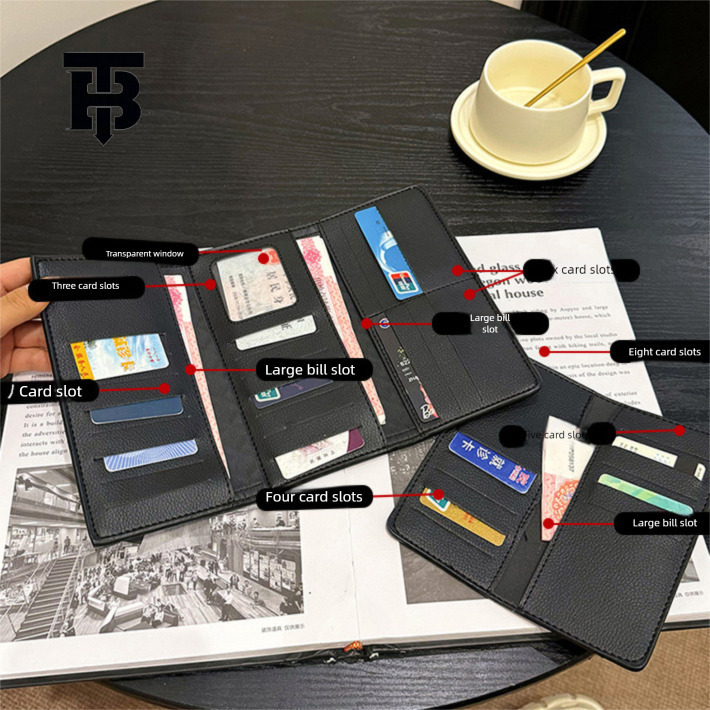 TB BHULAMTE Free Shipping Designer Wallet New Fashionable Women's Three Fold Handbag Short Wallet Coin Bag Retro Multi Slot Card Bag Mobile Phone