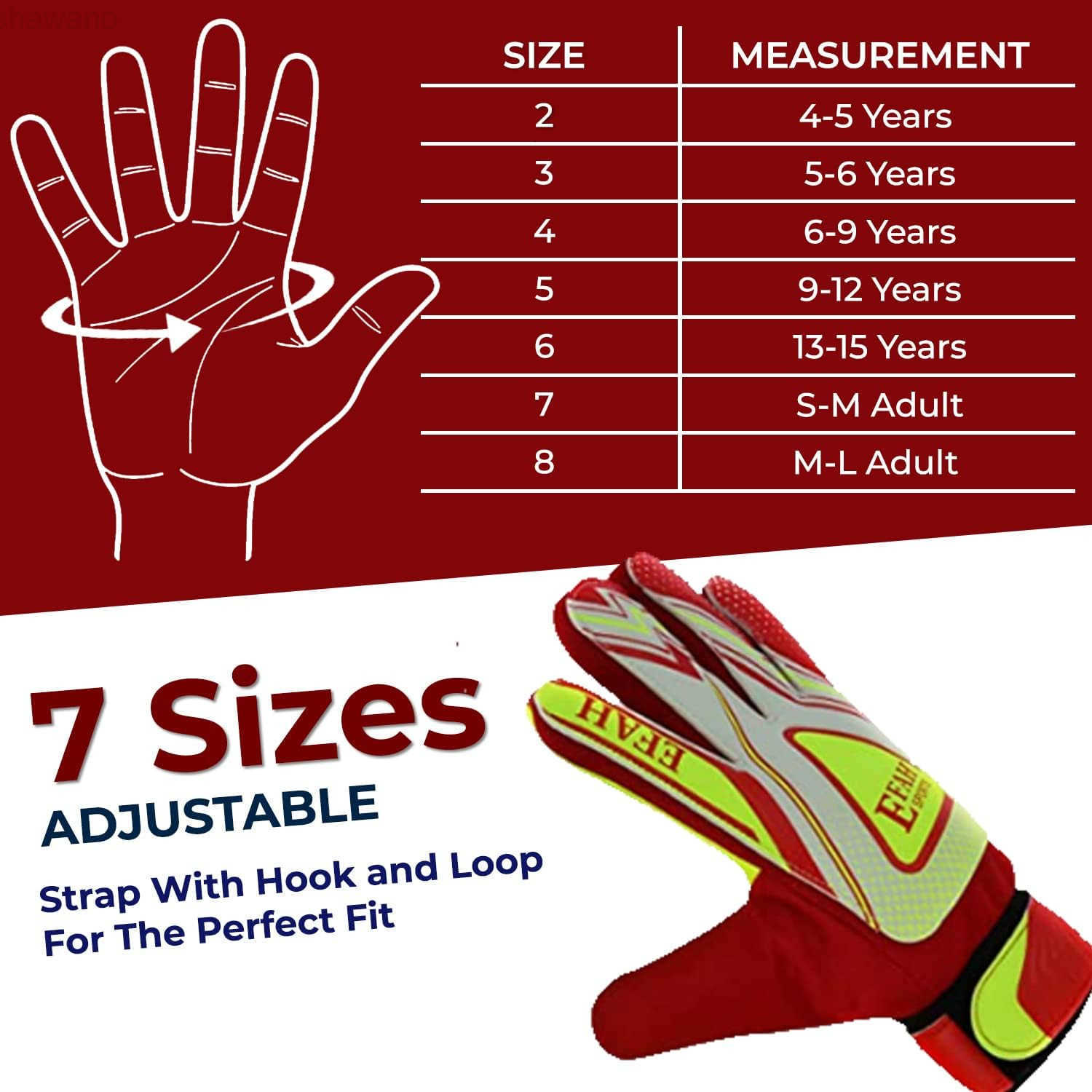 Soccer Goalie Goalkeeper Gloves for Kids Boys Children Football Gloves with Strong Grips PalmsW250911