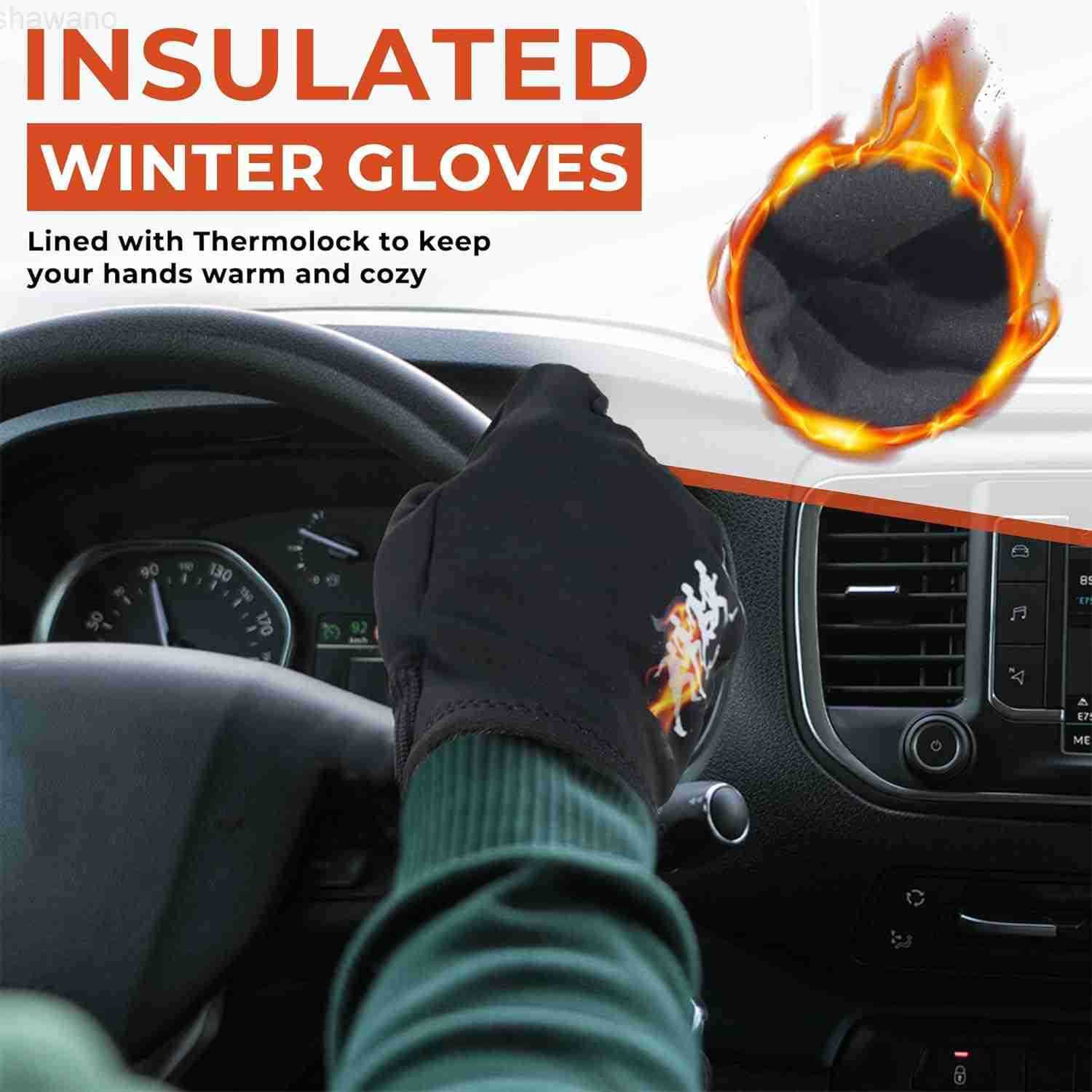 Winter Running Gloves for Women Men Windproof WaterResistant Thermal Touchscreen Liner Gloves for Cycling Hiking Driving Freezer WorkW250911