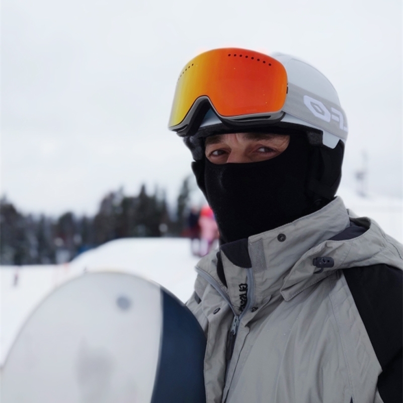 Ski Goggles with Magnetic Double Layer Polarized Lens Skiing Antifog UV400 Snowboard Goggles Men Women Ski Glasses Eyewear case 250910