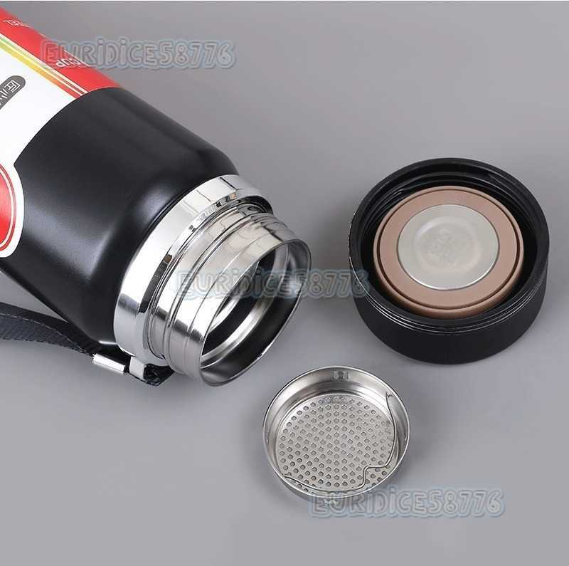 316 Stainless Steel Sun Pot Thermos Cup Large Capacity Sling Pot Portable Outdoor Sports Water Bottle H250911