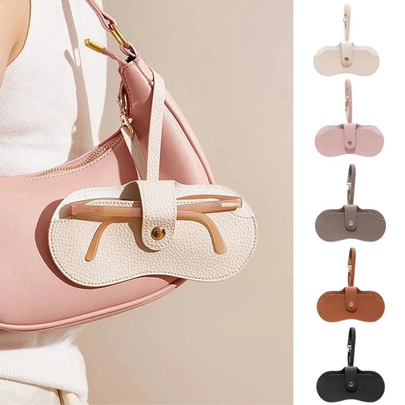 Portable Glasses Bag Soft Leather Sunglasses Pouch Slim Fashion Glasses Case Holder Glasses Organizer Travel Sunglasses Pouch 250910