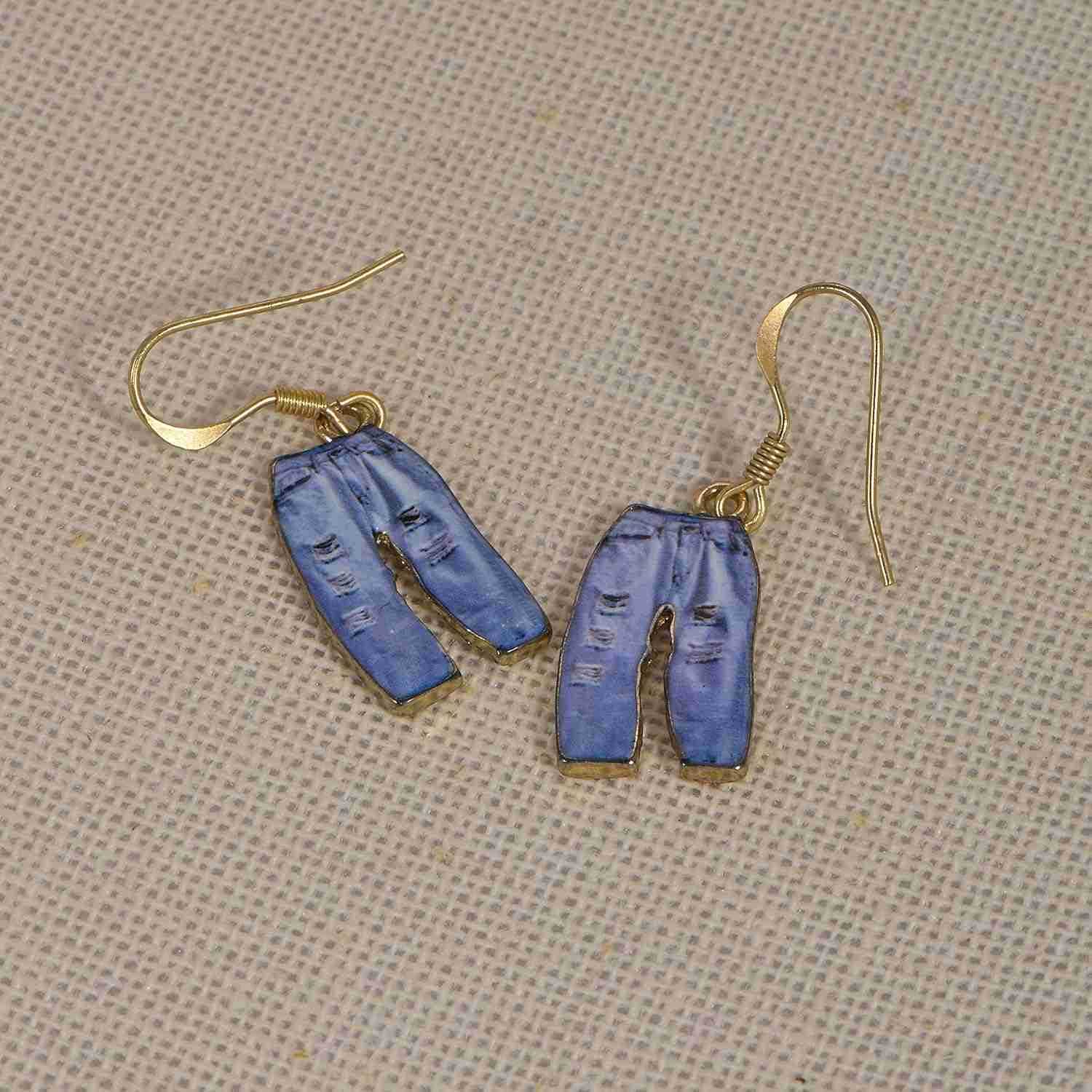 Whimsical Charm Dangle Earrings Blue ButterflyW250911