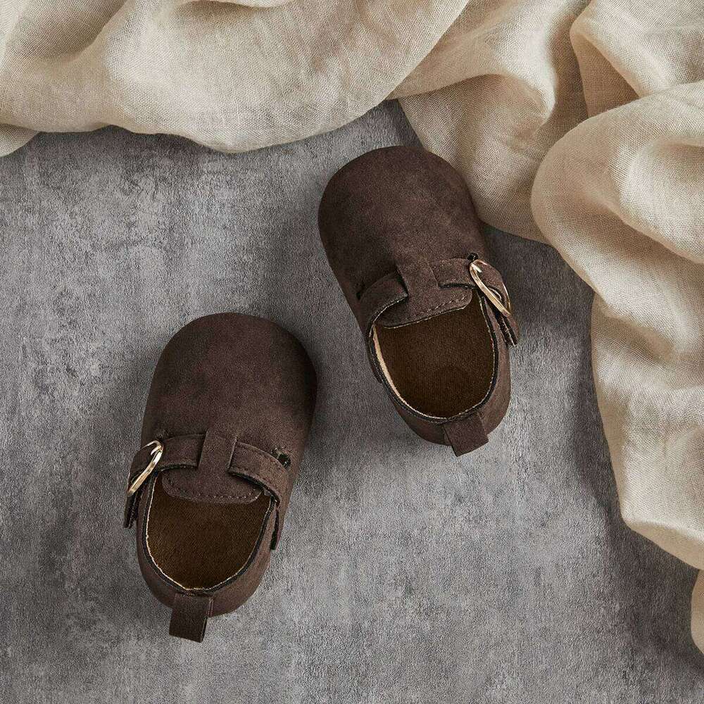 Fashion New Baby Flats Moccasins Soft Sole Non-slip First Walkers Indoor Outdoor Rubber Toddler Shoes for Girls Boys