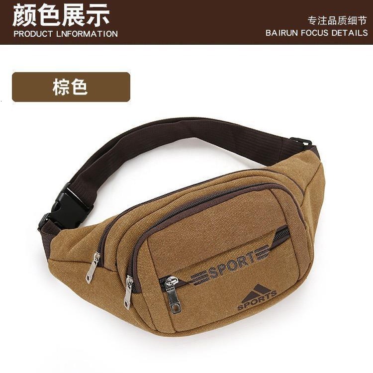 Waist Bag For Men Luxury Free Shipping Bag And Women Large Capacity Multi Functional Canvas Wear Resistant Phone Designer Bag Waist Bag Fashionable Bu