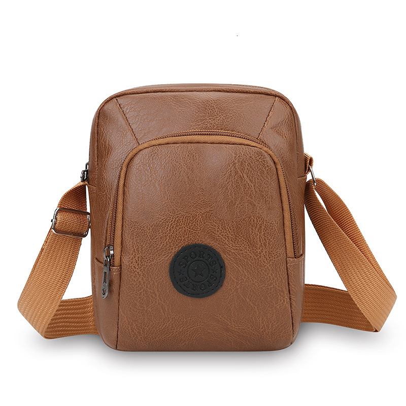 New Fashion Soft Free Shipping PU Designer Bag Single Shoulder Small Bag Casual Sports Men S Crossbody Bag Luxury Bag Business Portable Commuting Vers
