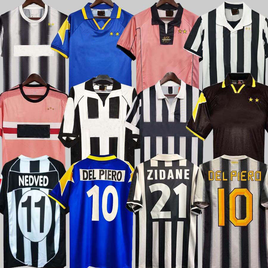 Retro DEL PIERO soccer jerseys PIRLO Buffon INZAGHI 84 85 92 96 97 98 99 02 03 04 05 94 95 ZIDANE Ancient maillot DAVIDS Conte shirt 11 12 15 16 17 18 POGBA