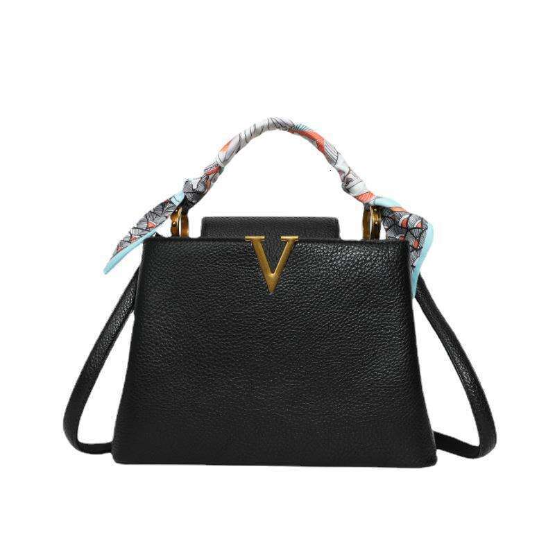 Beibei Shangpin 2024 New Fahion Litchi Pattern Ladie Capu Scarf Handheld One Shoulder Oblique Straddle Women' Bag