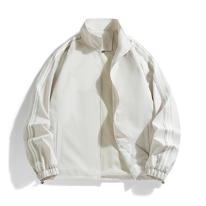 F866 Spring and autumn heavyweight jacket sweatshirt double zipper hooded cardigan men's sweatshirt