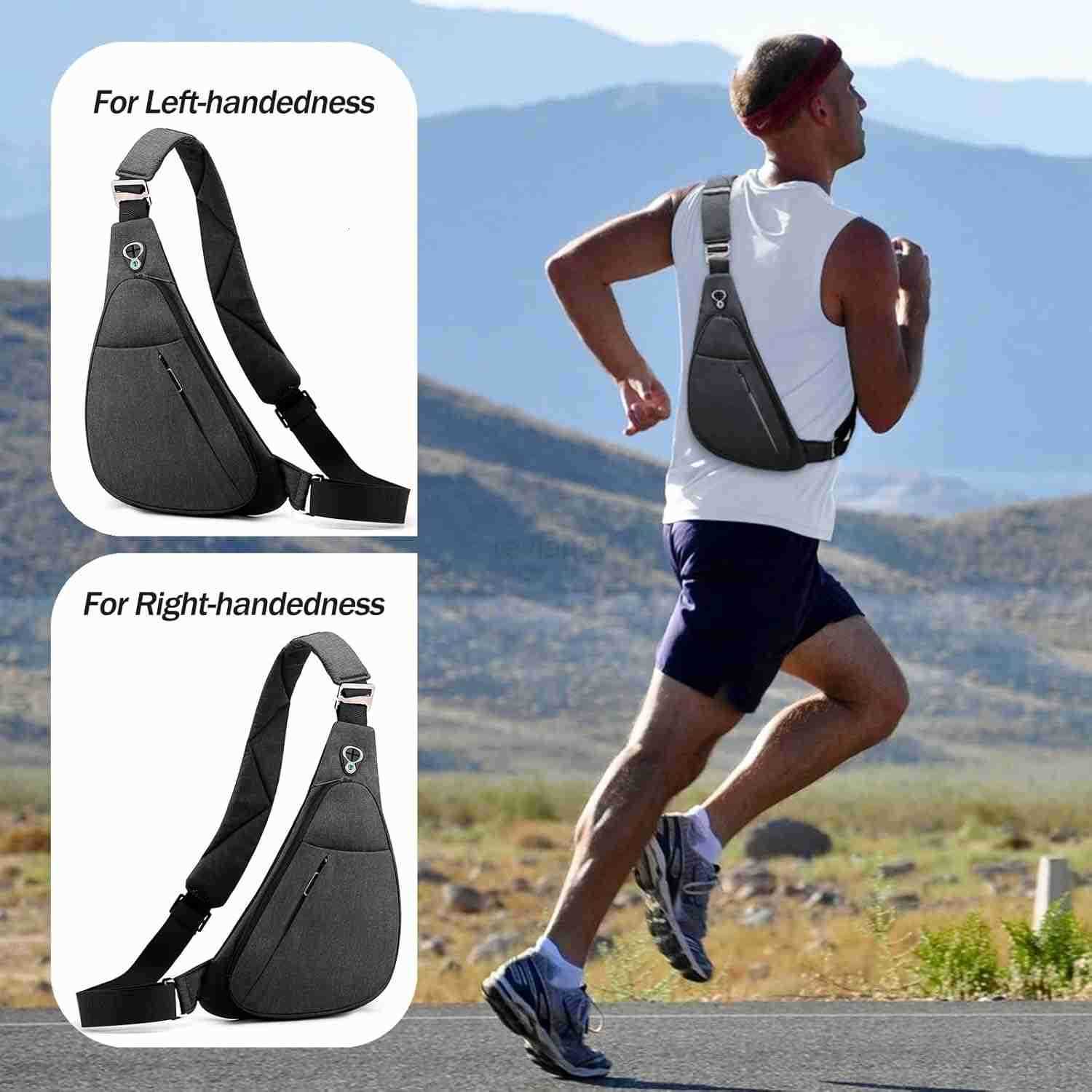 Crossbody Bag AntiTheft Lightweight Casual Shoulder Backpack Sling Chest Bag Belt Rucksack for Travel Bicycle SportW250911