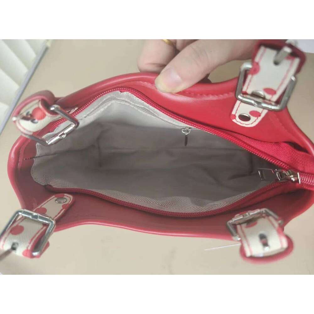 Sweet Transparent Ita Bags For Woman Dot Print Apple Shoulder Bag Underarm Bolso Beautiful Sac Femme Practical Bolsos De Mujer