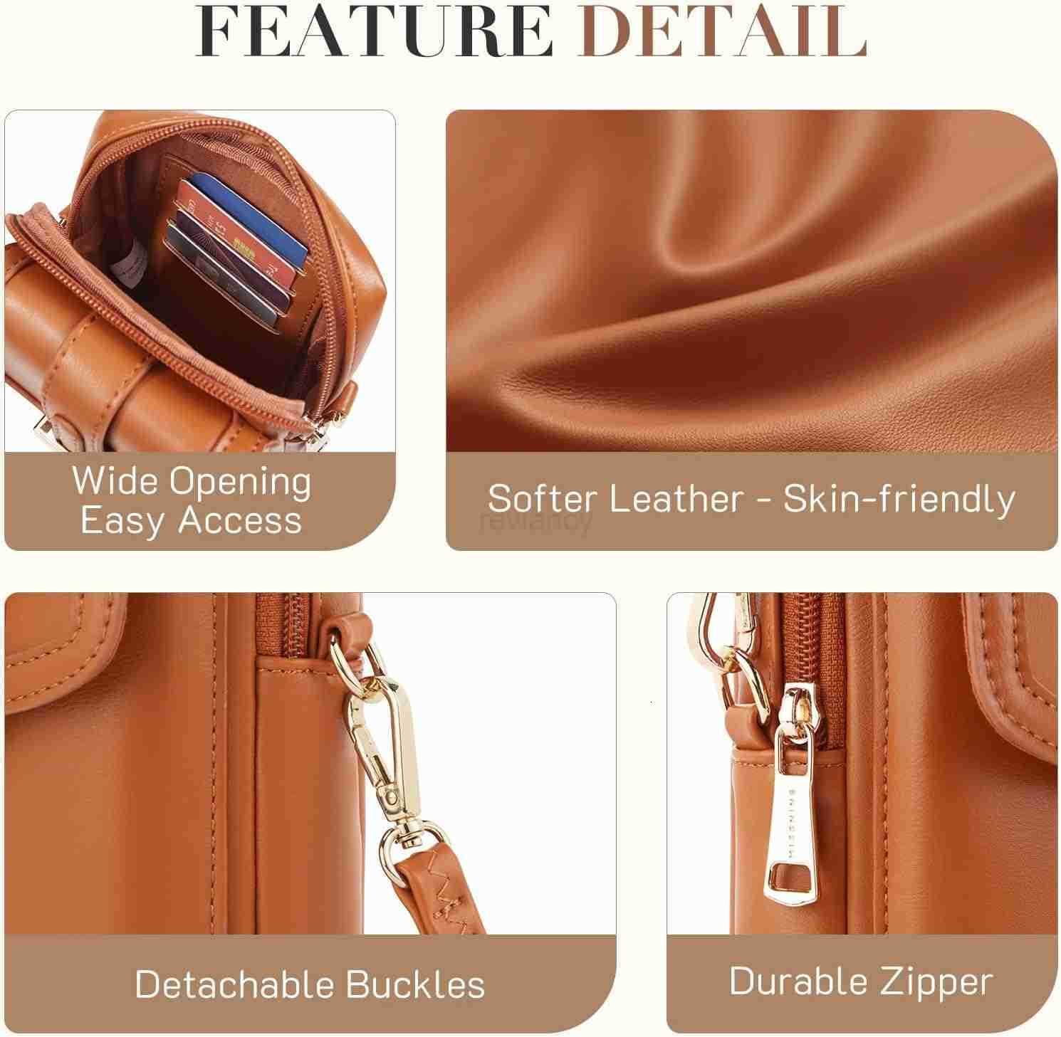 Small Crossbody Bags for Women Vegan Leather Cell Phone Purses Trendy RFID Wallet Purses with Adjustable StrapW250911