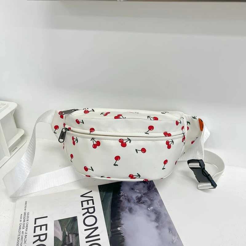 New Fashion Cherry Printed Fanny Pack Cute Stylish s Crossbody Purse Causal Korean Belt Pouch Ladies Waist Bag for Phone Z250911