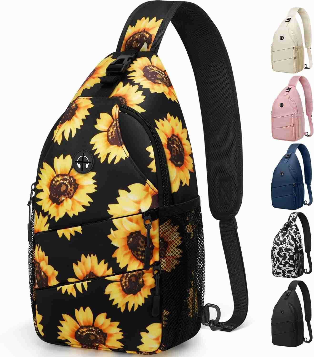 Crossbody Bags for Women Men Trendy Sling Bag Bakpack Casual Chest Bag with Convertible Shoulder StrapW250911