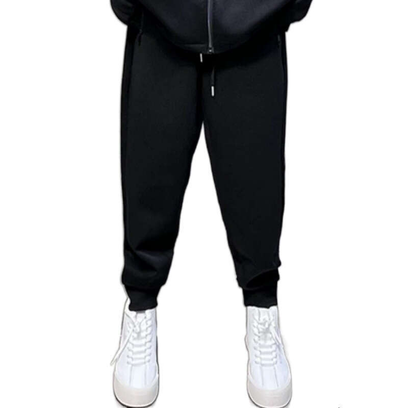 Autumn New Luxury Hooded Casual For Men Fashion Zipper Pocket Trendy Versatile Sweatshirt And Sweatpants Two-Piece Set