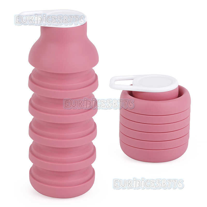 Creative Folding Cup Outdoor Travel Sports Water Bottle Portable Handy Cup Thin Cycling Water Cup H250911