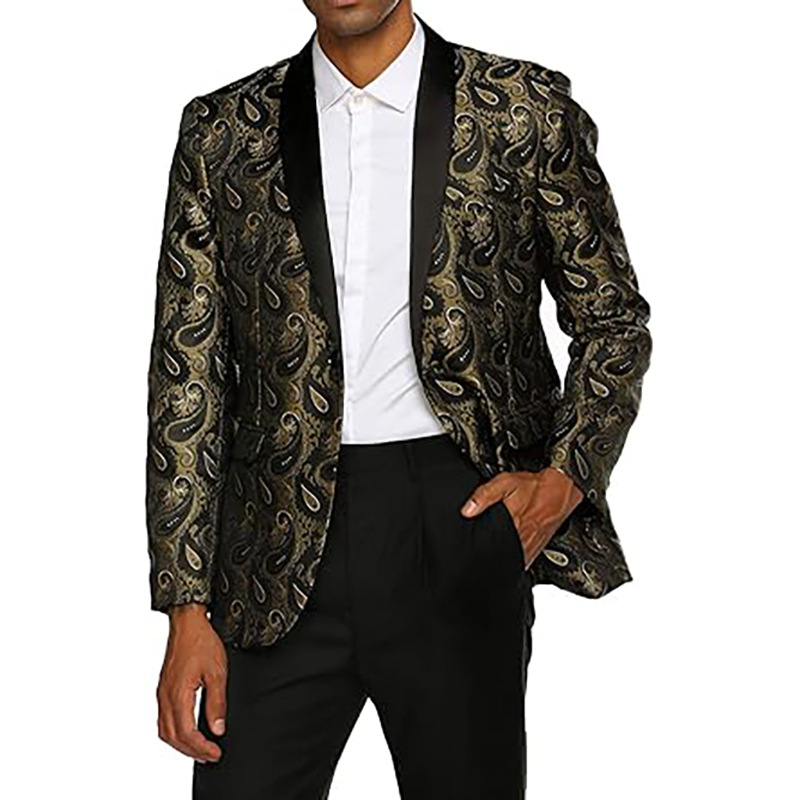 H868Men's spring and autumn youth double-breasted suit jacket