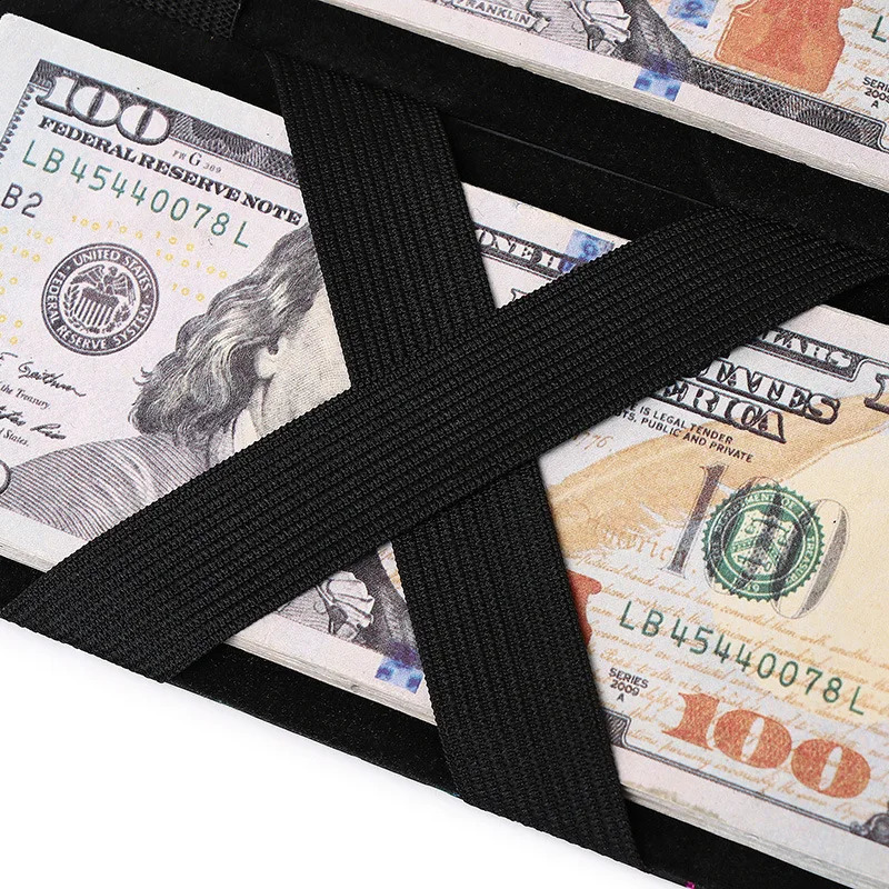 Money Clip for Women Man Coin Bag PU Leather Coin Purse Fashion Long Wallets Creative Wallet Lasers Change Purse250906