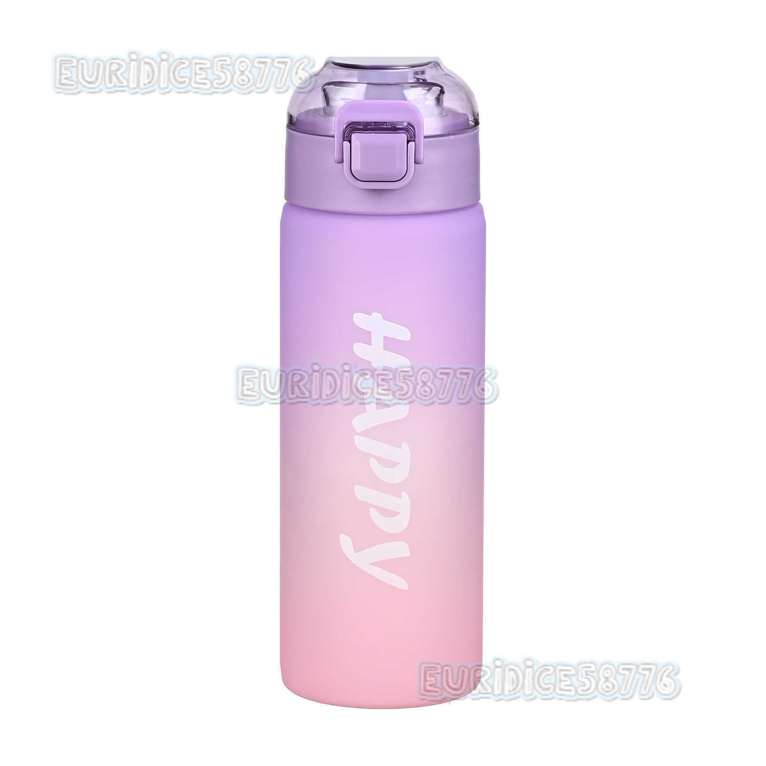 Temu Sports Water Bottle Highend Matte Gradient Color Water Cup Outdoor Portable Water Bottle H250911