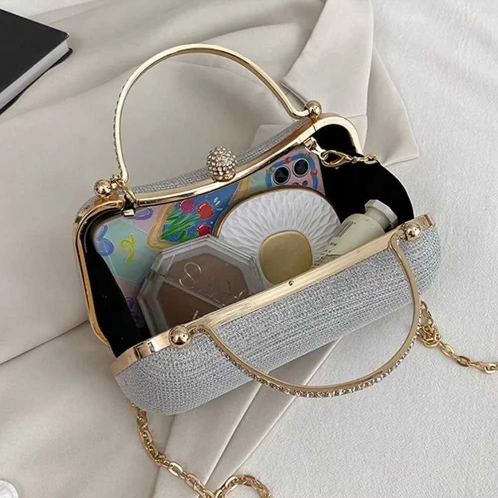 Wedding Bridal Beaded Women Evening Bag Dinner Bag Chain Shoulder Handbags Elegant Rhinestones Clutch Egg Shape Evening Bag Z250911