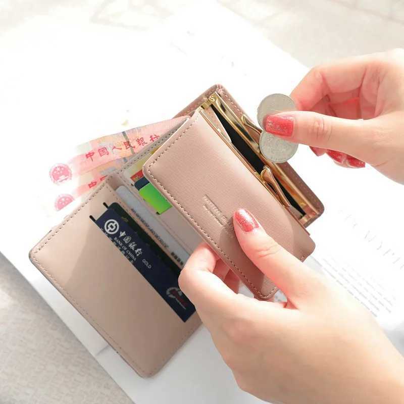 Women Wallets and Purses PU Leather Money Bag Female Short Hasp Purse Small Coin Card Holders Cute Girls Clutch New Women Wallet W250911