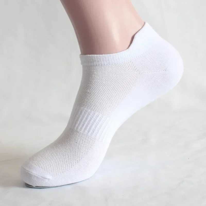110 Pair Ankle Socks Womens and Mens Couple Student Cotton Ear New Plus Size Mesh Athletic Sports Running Solid Color Boat Sock D250911