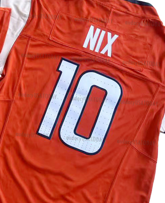 10 Bo Nix 2 Patrick Surtain ll 7 John Elway 14 Courtland Sutton Football Jerseys Custom Any Number Name Men Women Youth For Fansdss