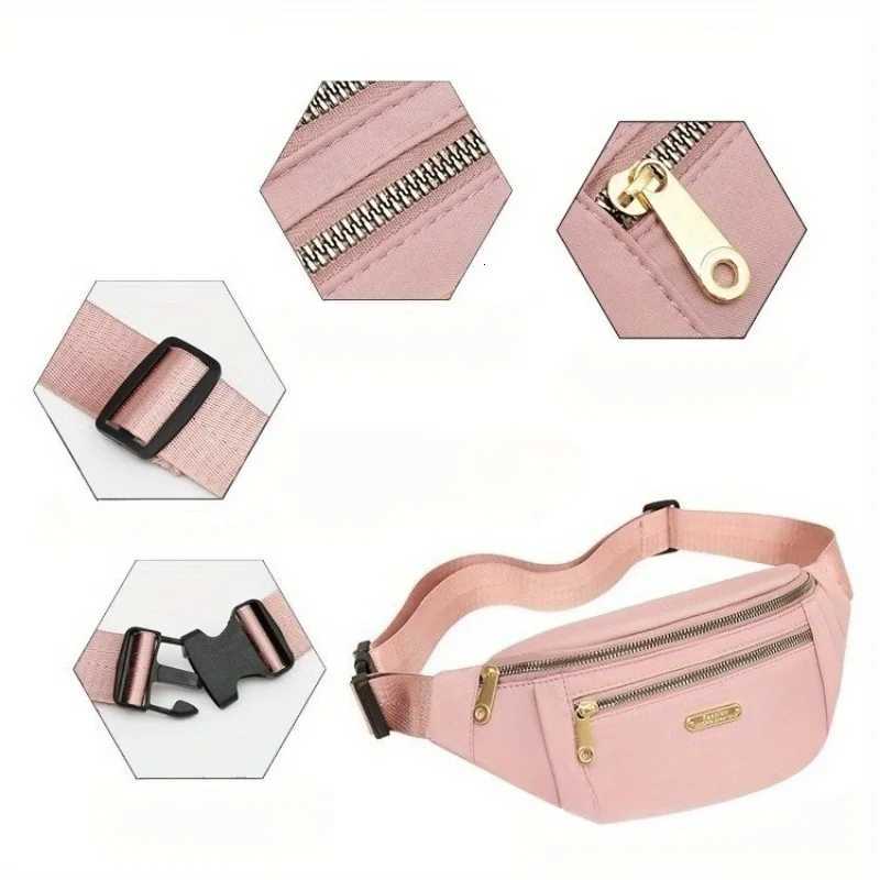 Women Sports Waist Bag Adjustable Shoulder Straps MultiLayer Fanny Pack Outdoor Activities Crossbody Purse Sports Chest Bag Z250911