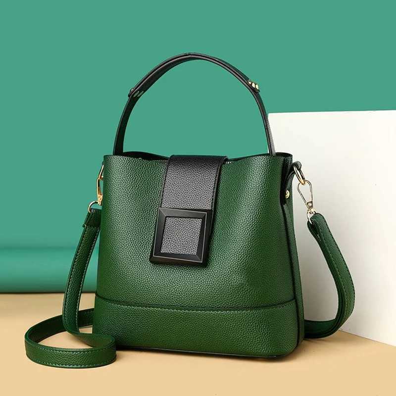 1 Solid Color Simple Pu Decoration Elegant HandHeld Bucket Bag Decoration Can Be Replaced with a Crossbody Bag Suitable Z250911