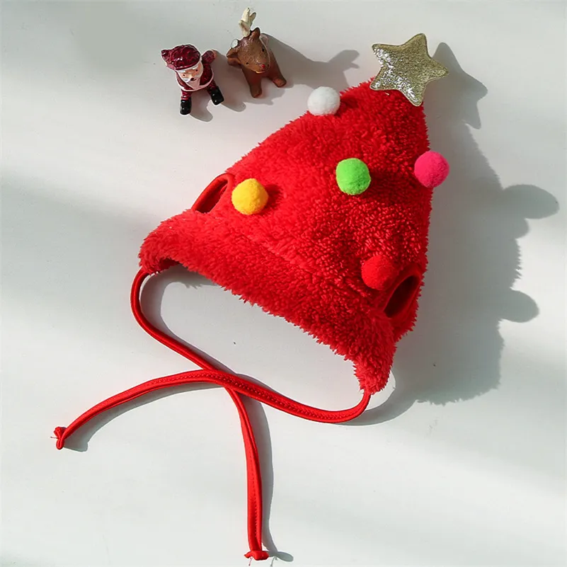 Dogs Cats Pets Christmas Hats Slobber Bibs Teddy Falcons Boomerang Fall and Winter Clothes Dress up Supplies