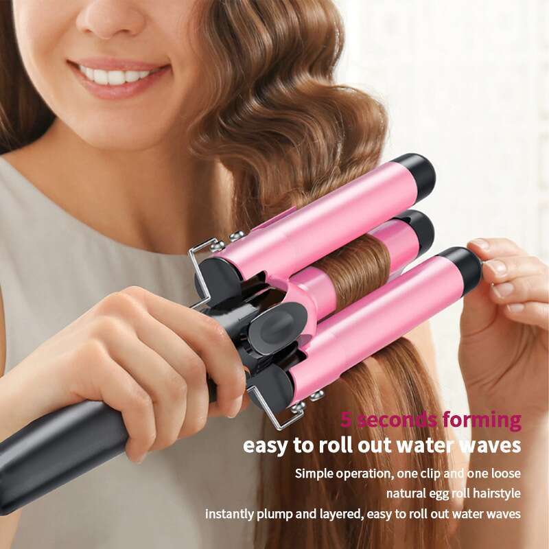 Egg Roll Hair Curler Temperature Adjustable Fluffy Instant Noodle Head Big Wave Electric Splint Curling Iron Factory