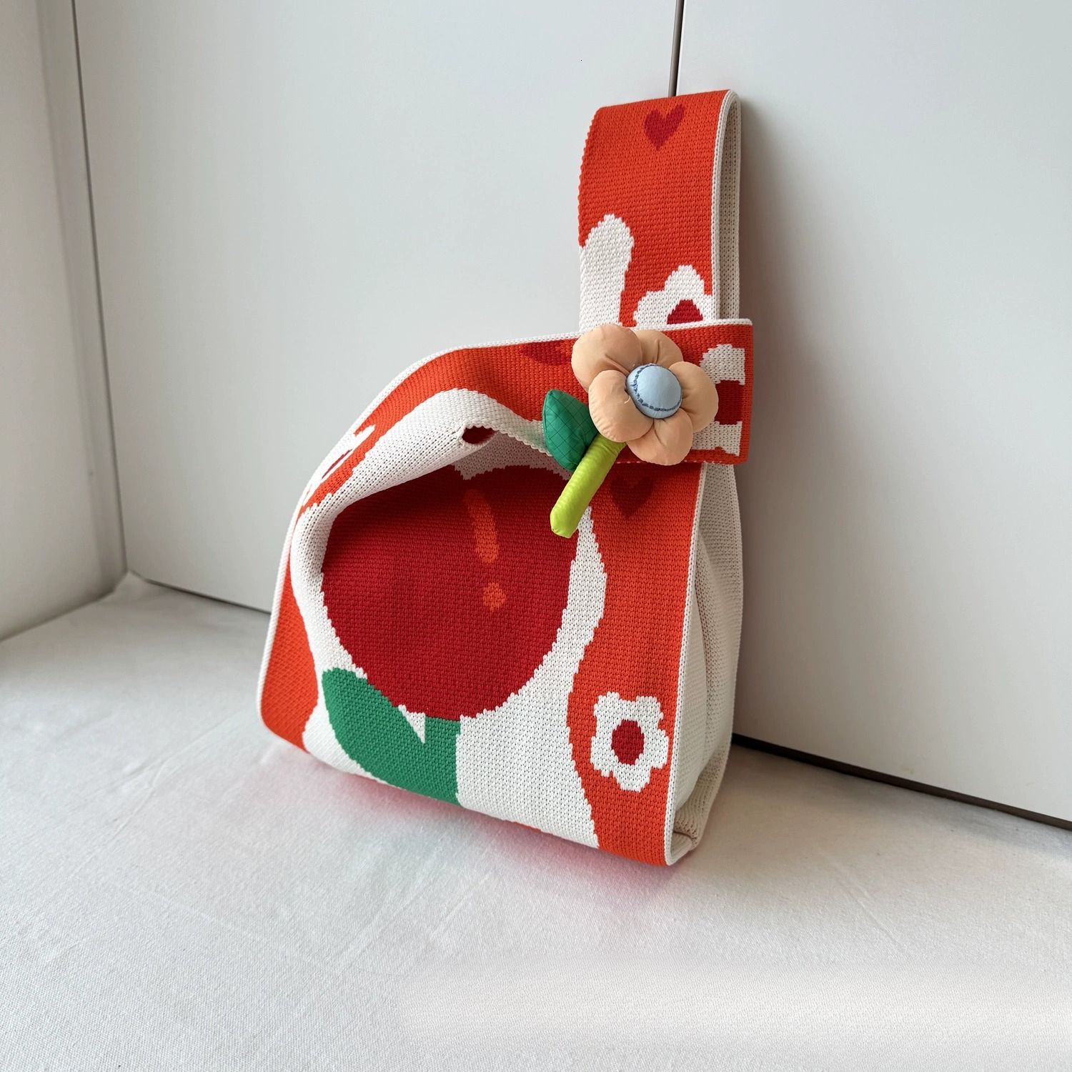 2025 autumn new niche design casual cute style trendy knitted bag fashion simple versatile style women's handbag designer bag