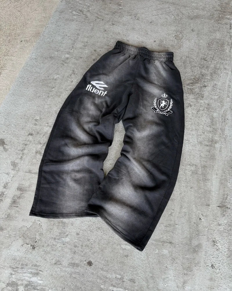 Winter Street vintage alphabet y hoodie for men y2k Goth Harajuku fashion suit couple casual loose tracksuit 250911