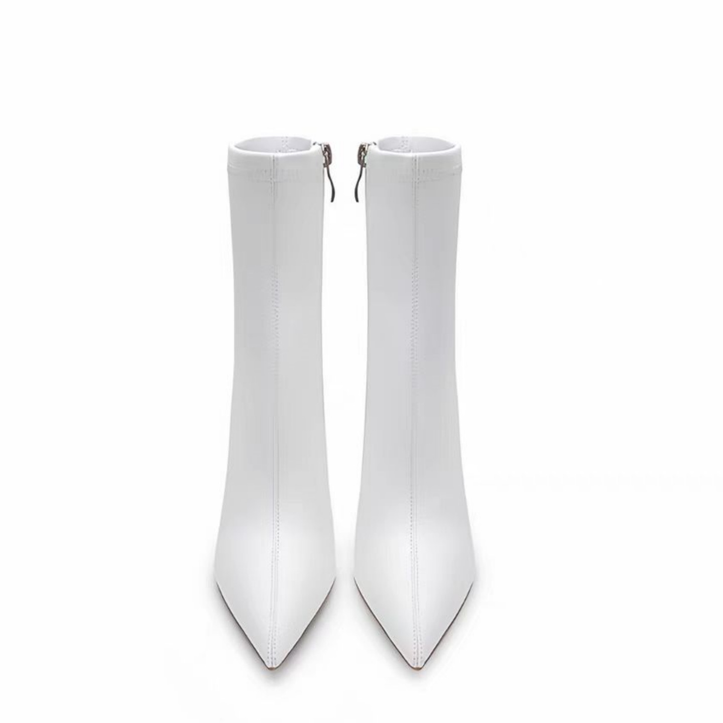 Chengdu Artisan Pointed Toe Stiletto Ankle Boots - 8cm+ Ultra Thin Heel Fashion Boots (White/Custom Colors) 2025 Spring Collection