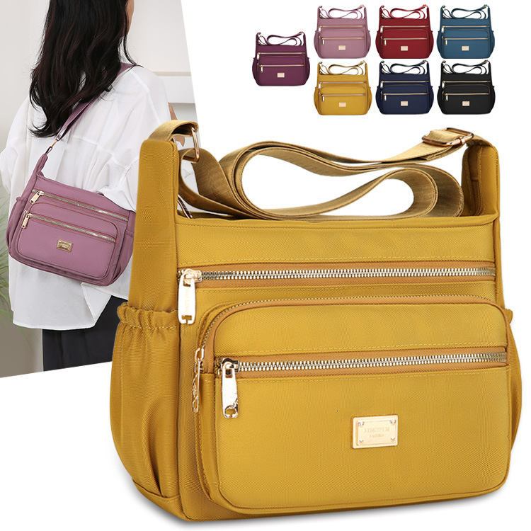 New Large Capacity Crossbody Designer Bag Bag For Women Oxford Free Shipping Luxury Bag Cloth Multi Layer Storage Shoulder Bag Fashion Commuter Middle
