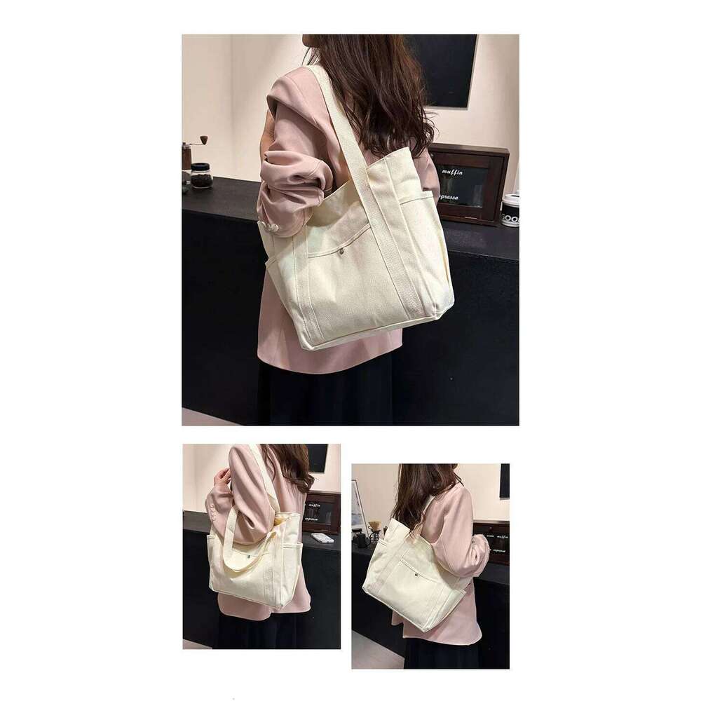 Large Capacity Canvas Tote for Women - Work Commuting/College Book/Shopping,Handbag & Shoulder Bag (Bolsos Para Mujer)