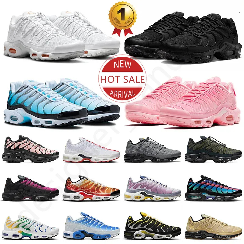 2025 Tn Tnss Plus Chaussure Tn3 1 Tn Naples Running Shoes Sneakers Mens Women Triple White Atlanta Black White Red Coquettish Purple Breathable Outdoor Sports 36-48