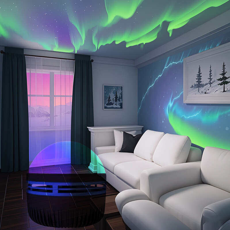 5V Starry Sky Northern Lights LED Projector Night Atmosphere Magic Ball Light Water Ripple Bedside Lamp