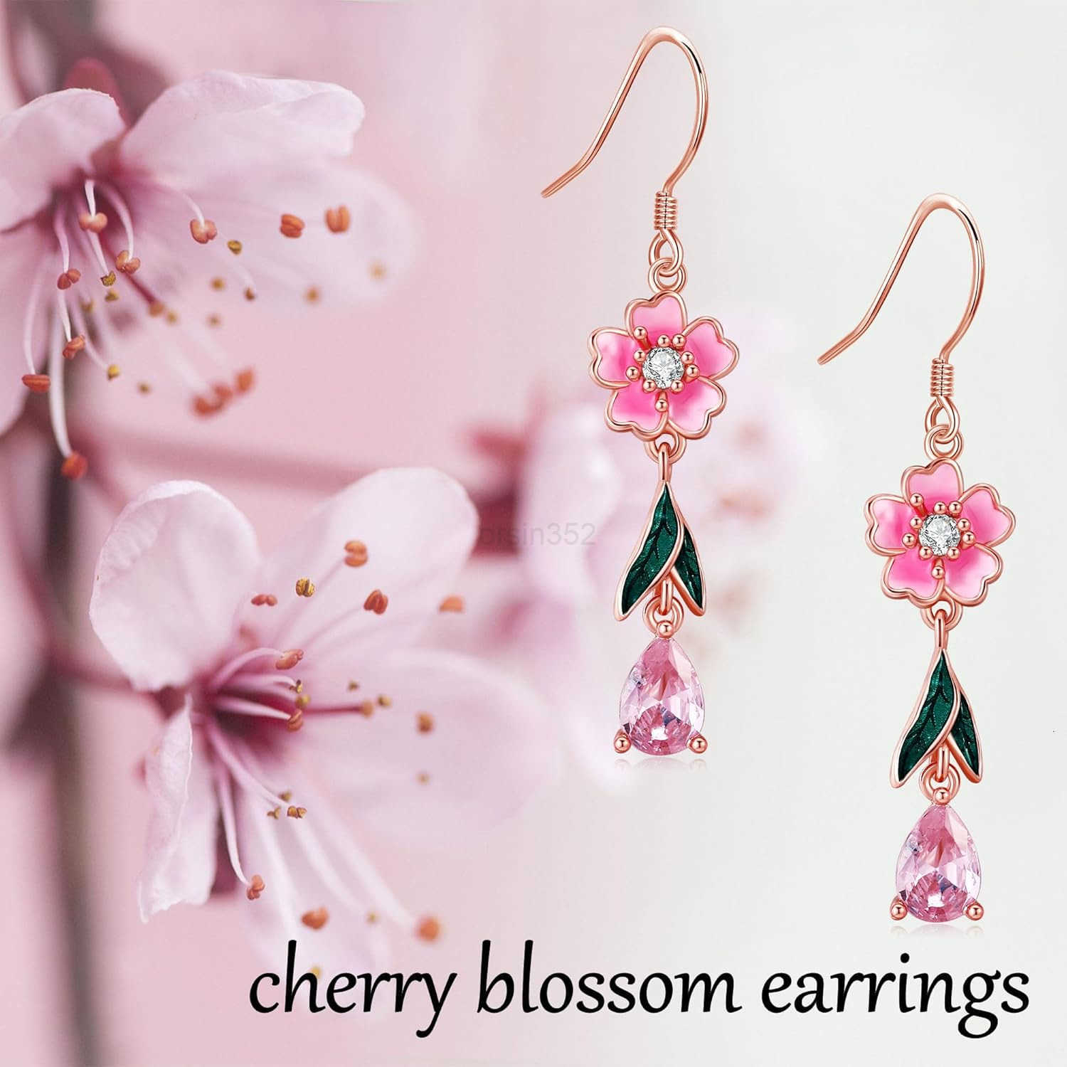 BlossomsLily of the ValleyHibiscusRoseSunflowerMonsteraTulipOrchid Earrings S925 Sterling Silver Flower Dangle Earrings Jewelry for WomenW250911