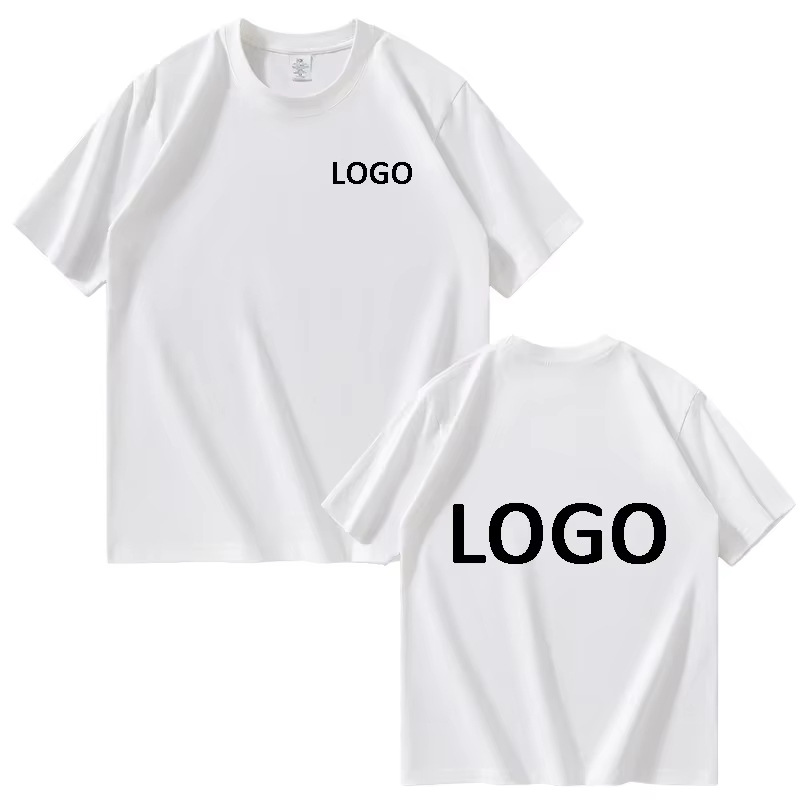 OEM Custom Brand Logo 100% Cotton 320GSM Heavyweight Oversized Men's T-Shirt | DTG Printing Blank Back | Wholesale Streetwear Hip Hop Style