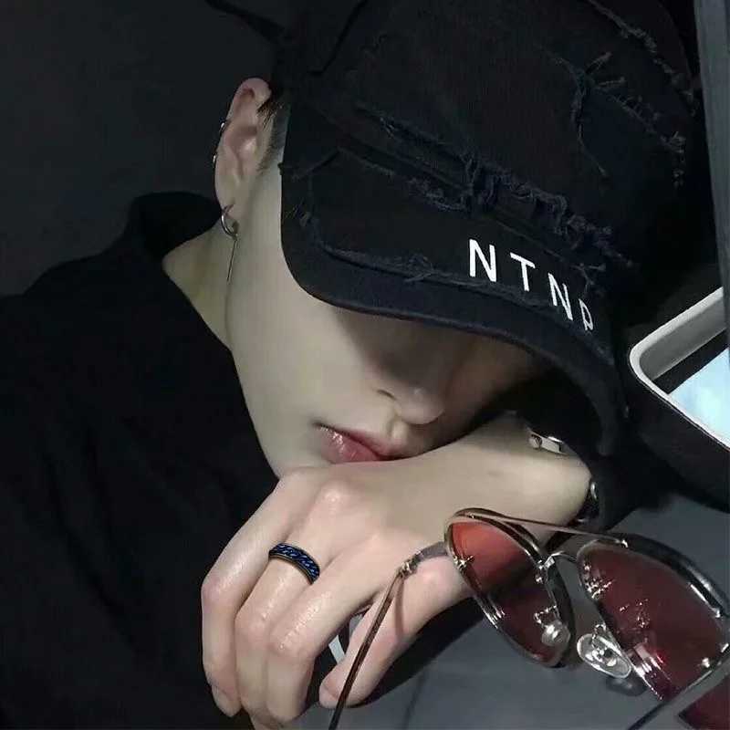 Starry Cool Stainless Steel Rotatable Chain MenRing Multifunctional Fashion 8mm Fidget Spinner Rings Couple Jewelry bague homme W250911