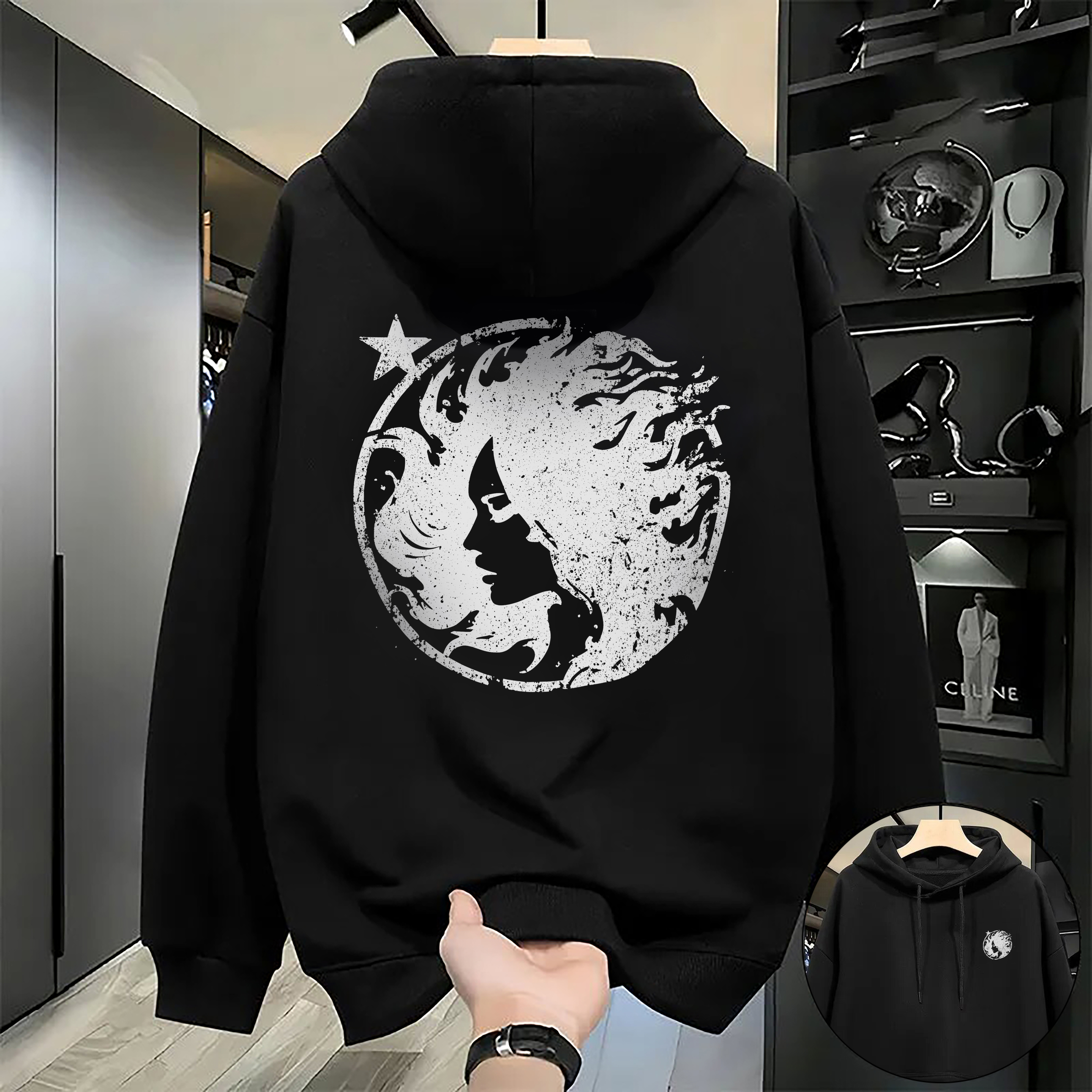 Designer Men's Hoodies Luxury Brands Casual Memories Collection Zip Up Hoodie Grunge Streetwear Sweatshirt Men Top Goth Oversized Women Clothing
