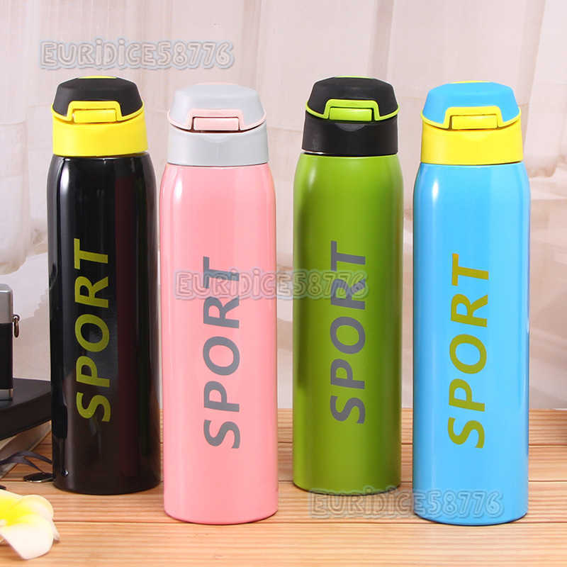 304 Stainless Steel Insulated Cup Outdoor Sports Water Bottle Hiking Travel Portable Straw Cup Business Gift H250911